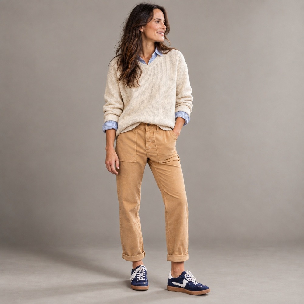 Carve Designs Corey Butter Corduroy Straight Leg Pants Camel Sz 4 NWOT